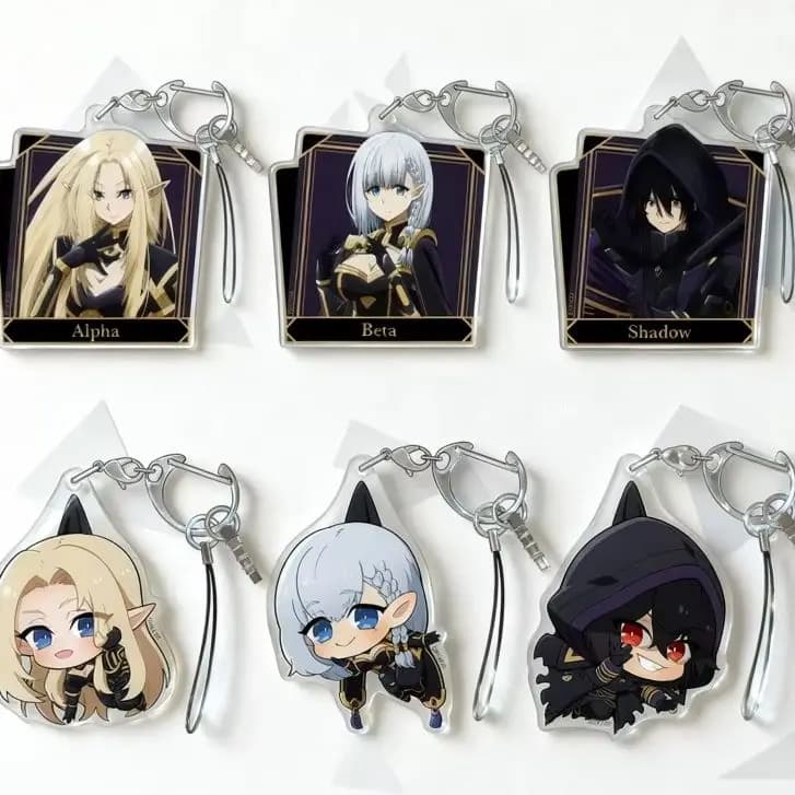 HOT Anime The Eminence in Shadow Acrylic Keychain Alexia Midgar/Alpha/Beta Key Chain Bag CarKeychain Christmas Gifts For Firend