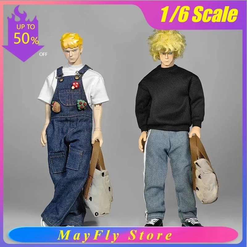 GOON Set di Abbigliamento Casual Fatto a Mano in Scala 1/6, Tuta Trendy per Soldati, Modellini per Action Figure da 12 Pollici, Accessori per il Corpo
