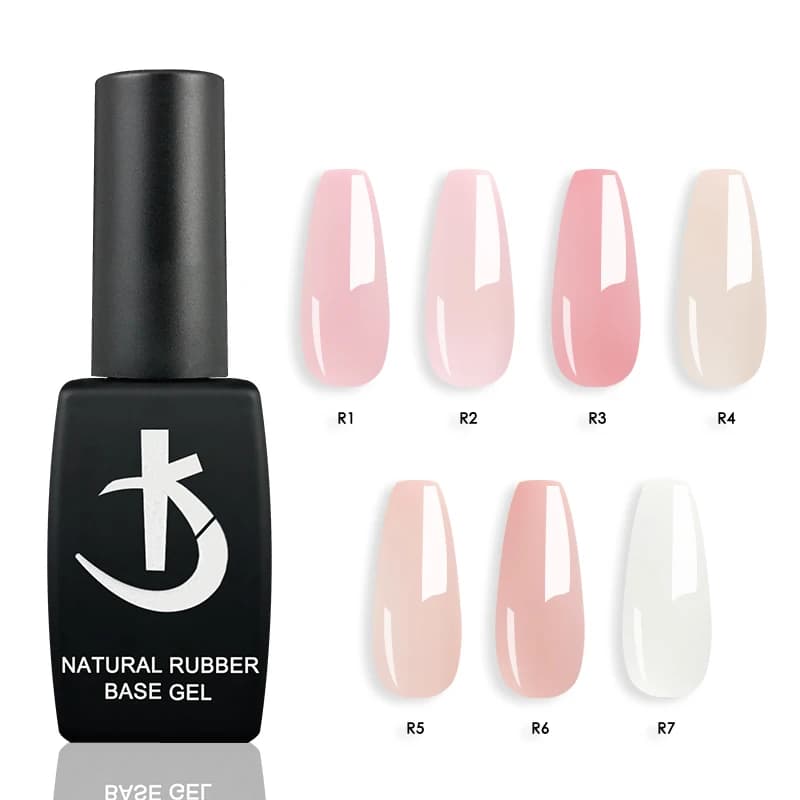Base in gomma bianco latte Smalto gel Base rosa nudo per smalto gel Colore naturale semipermanente Unghie Gellac Art smalto led UV Lak