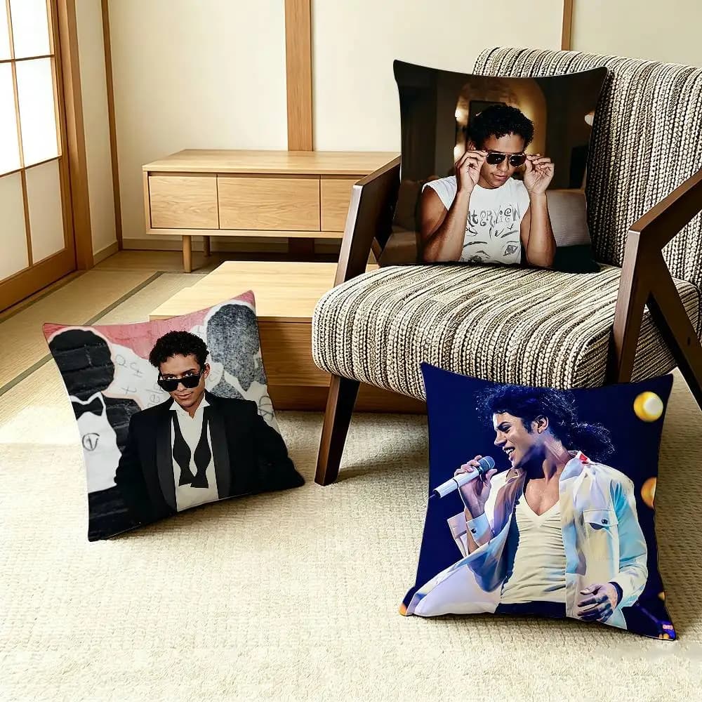 COOL J-Jaafar J-Jackson Pillow Case Pattern Printed Pillowcase For Living Room Sofa Cushion Cover