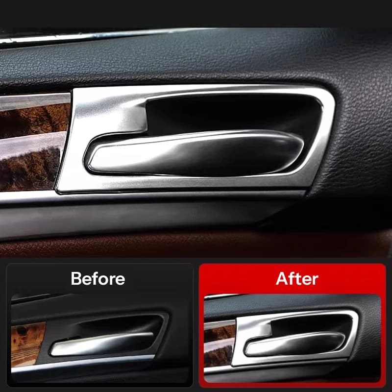 Cornice Decorativa in Acciaio Inox per Maniglia Porta Auto, Copertura Decorativa per BMW X5 E70 X6 E71, Accessori Interni per Auto