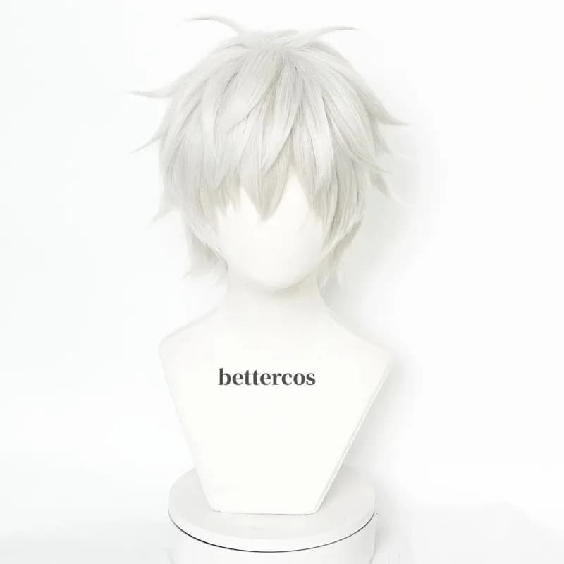Cosplay Silver White Gojo Satoru Wig Heat Resistant Synthetic Hair Wigsc;3.k'6;d.a;