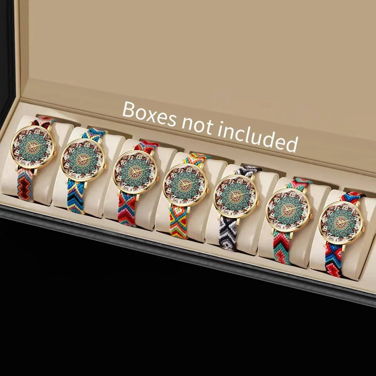 1/6/7 pezzi orologi da donna alla moda orologi da polso al quarzo da donna con cinturino in tessuto vintage Reloj Mujer (senza scatola)