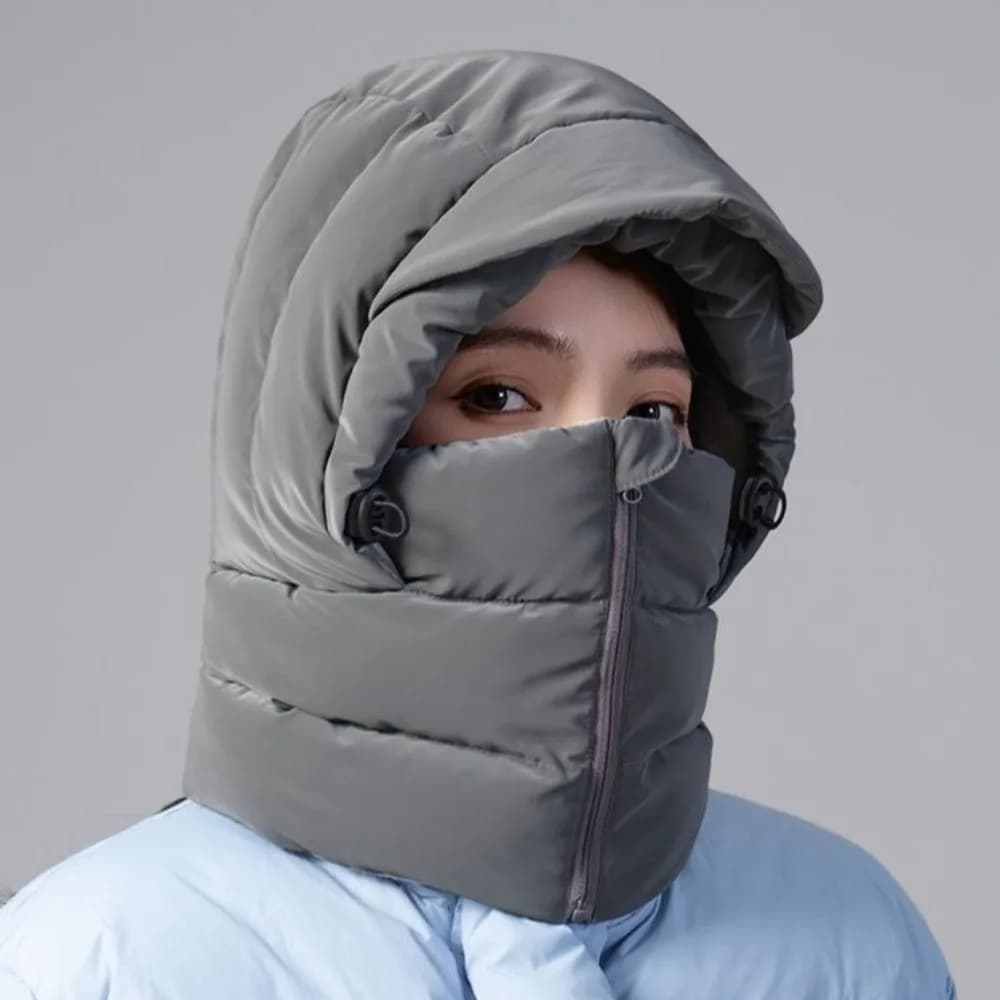 Keep Warm 3-in-1 Winter Cycling Hat Cold Resistant Head Cover Warm Scarf Face Mask Neck Protection Windproof Lei Feng Hat Men