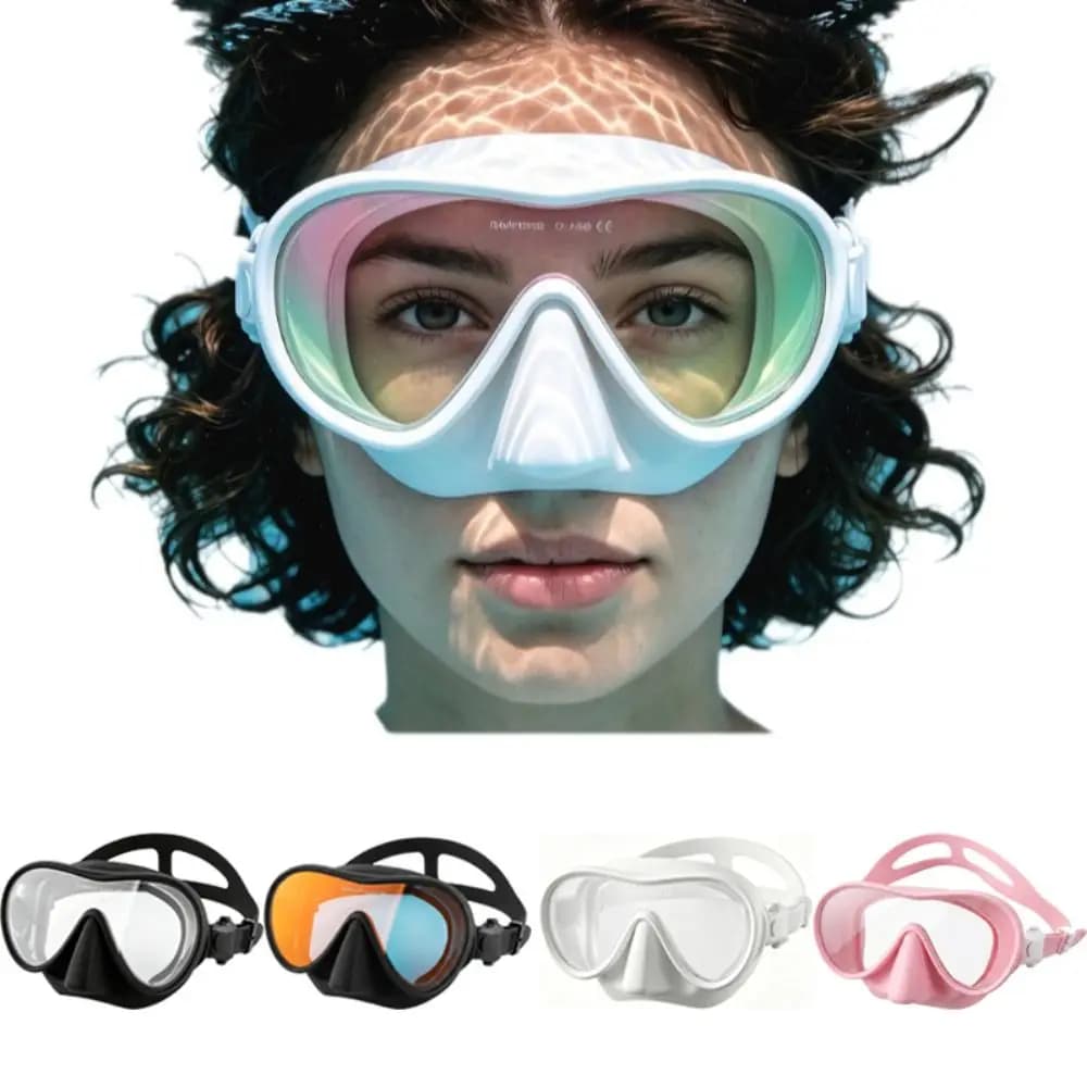 Professional Wide View Swim Goggles Anti-Fog No Leak Swimming Goggles Prevent Water Inhaling Adjustable Diving Mask Diving