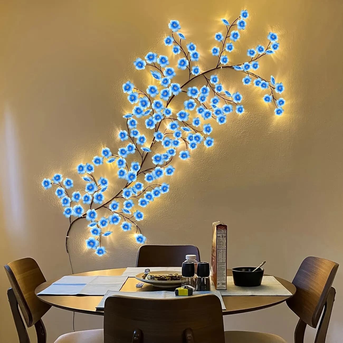 Luci a Ghirlanda Flessibili con 96 LED, 8 Modalità, Decorazione per Alberi, Illuminazione Notturna, per Pareti, Camere da Letto, Interni ed Esterni, Natale