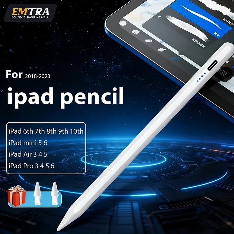 Penna Stilo per Apple Pencil Compatibile con iPad A16 Air 11 5 4 Pro 11th 13 12.9 M5 M4 M3 M2 10 9 8 10a 9a Generazione Mini 6 7 Touch Pen