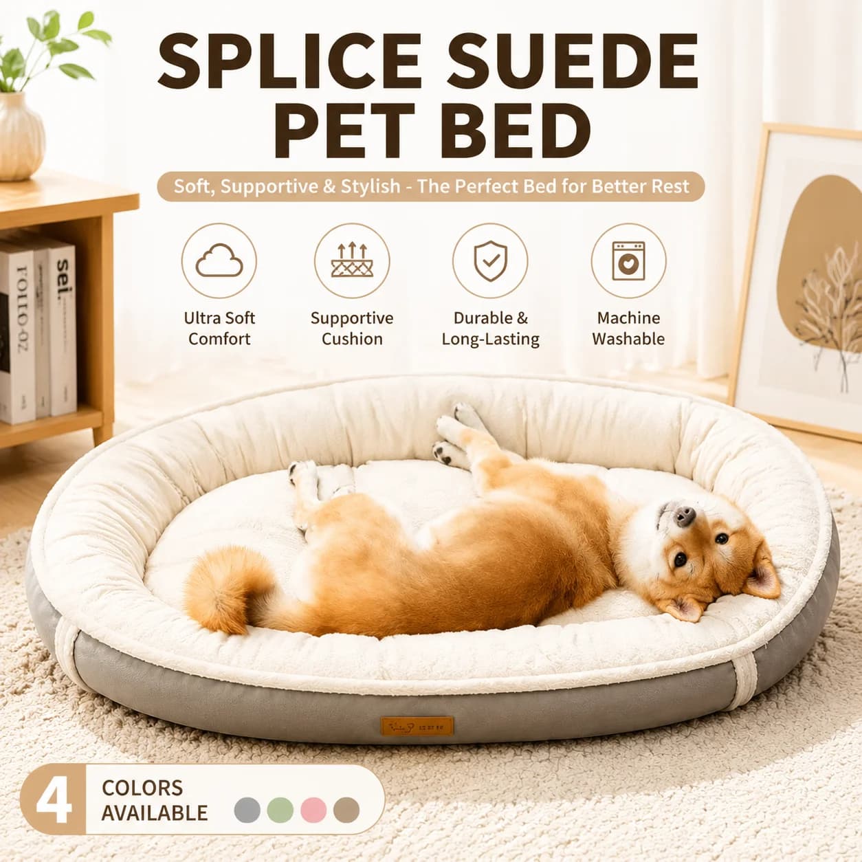 Pet Bed Mat for Dogs Cats Washable Soft Sofa Cushion Pad Non-Slip Universal Kennel Blanket for Small Medium Large Pets Supplies