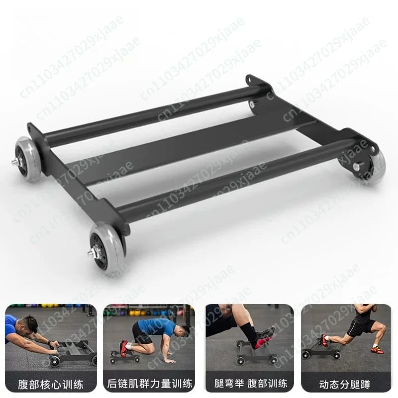 Core Training Ab Wheel Roller with Abdominal Disc, Strength Pull Stability Fitness Equipment for Home Workout Core Training