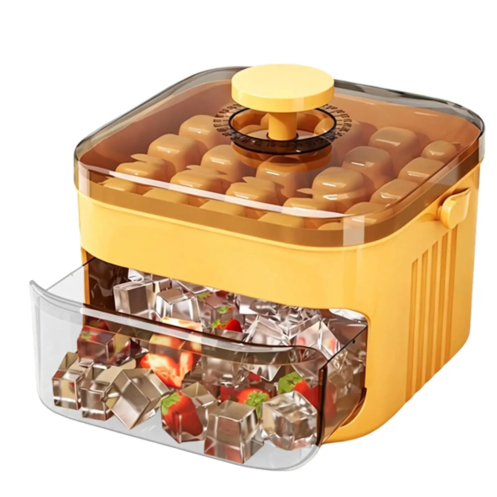 Ice Tray With Lid 50 Cavity Double-layer Large Capacity Ices Mold for Drinks for Daily Life Kitchen Pool Picnic Camping Vacation