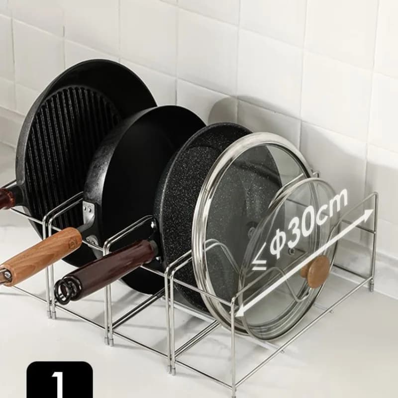 Scaffale portaoggetti da cucina in acciaio inossidabile per pentole, piatti e taglieri, scolapiatti domestico