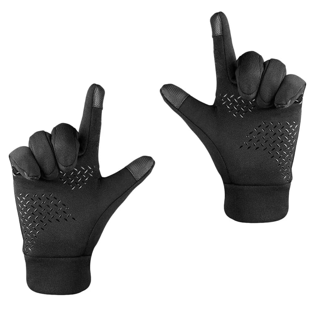 1 paio di guanti da equitazione eleganti e termoisolanti per l'inverno, l'autunno, gli sport all'aria aperta, ciclismo, guida, escursionismo, pesca, multiuso