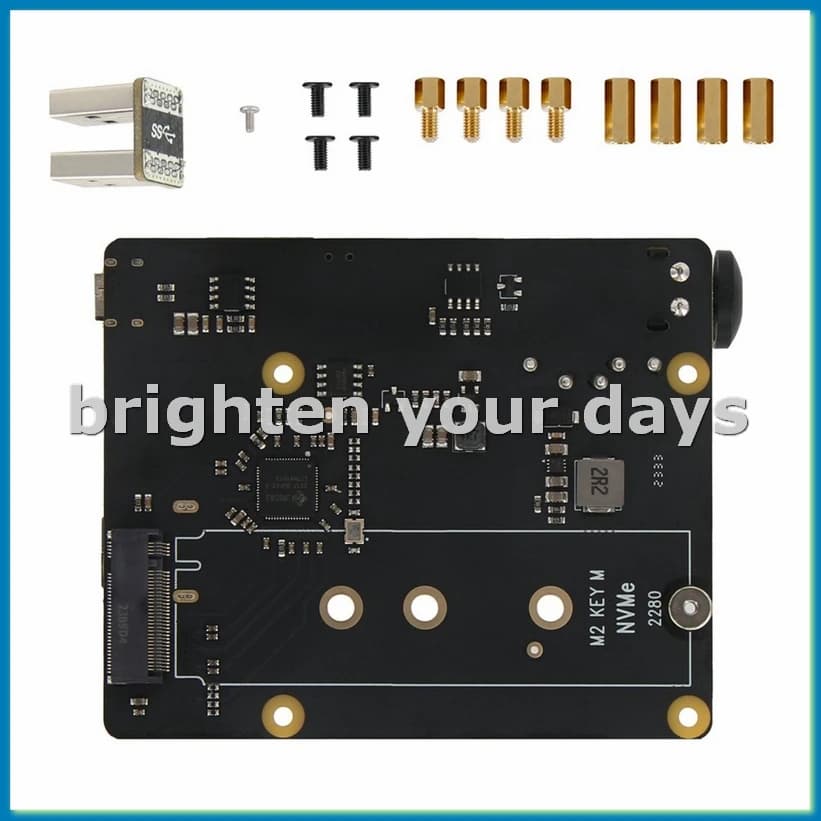 Scheda di espansione X873 per 4 USB a M.2 NVMe SSD NAS SSD Shield Scheda di espansione di archiviazione Supporto avvio da SSD-VVNB