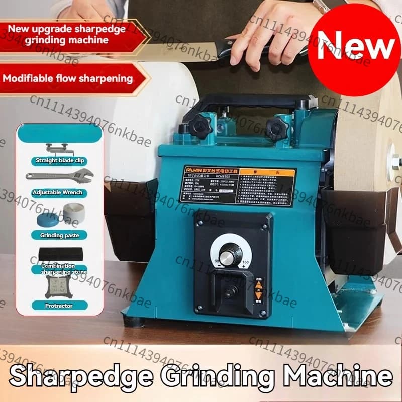 10 Inch Low Speed Water-cooled Electric Knife Sharpener Commercial Kitchen Knife & Scissors Water Grinder Grinding Machine