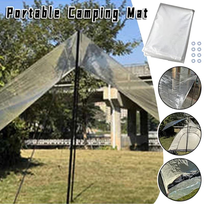 Camping Hiking Backpacking Outdoor Gear Ultralight Waterproof Groundsheet Tent Footprint Tarp Mat Portable Lightweight