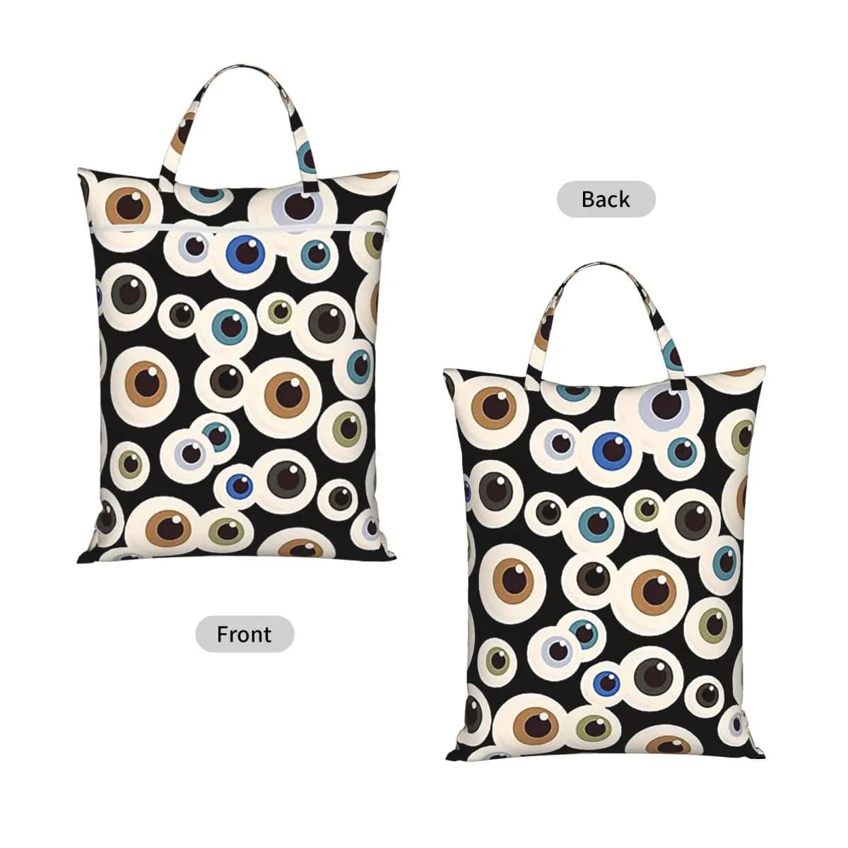 Ophthalmologist Optometrist Optometry Eye Dr Eyeballs Travel Laundry Bag Reusable Dirty Clothes Pouch Gym Yoga Washing Basket