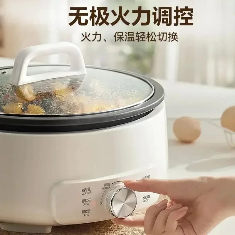 Pan: a multifunctional integrated home cooking pan for multiple uses.