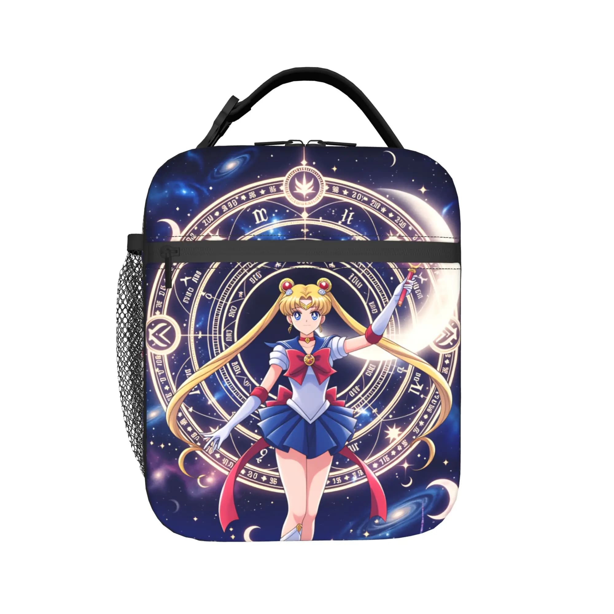 Custom S-Sailors Moons Lunch Bag Warm Cooler Rabbit Princess Serenity Anime Insulated Lunch Box for Office