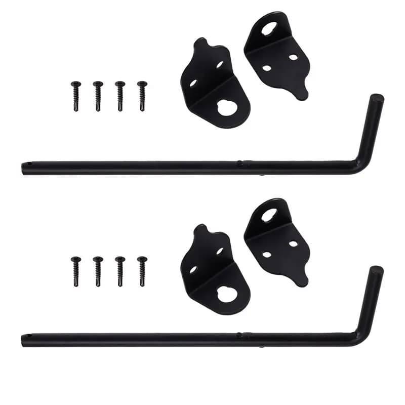 VEHO-Gate Stopper - Chiusura a terra per cancelli in legno e metallo, 12 pollici, resistente, 2 pezzi