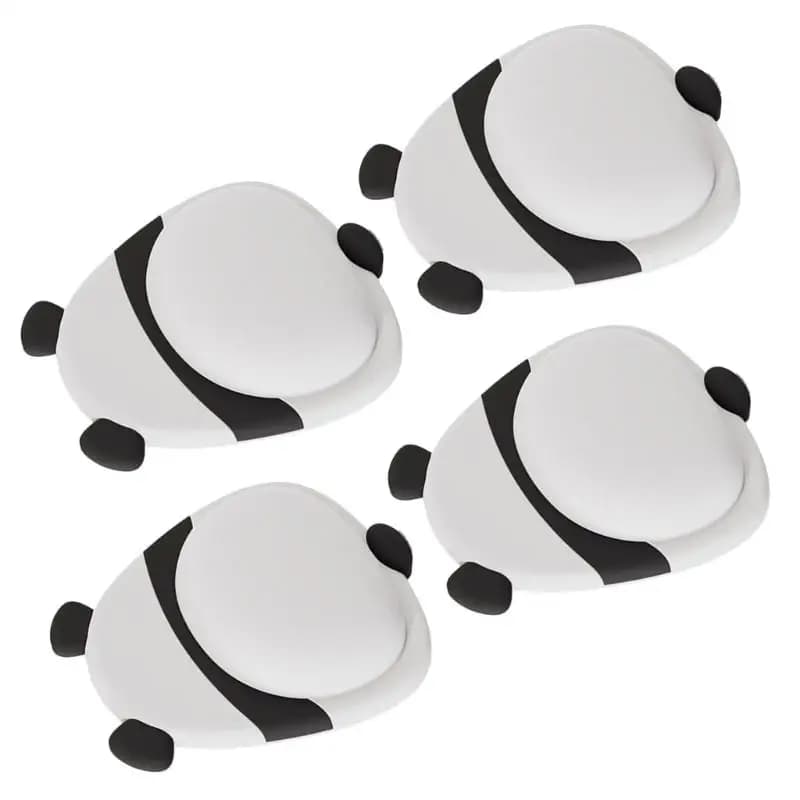 652F 14mm Thick Anti Collision Door Stoppers Soft Rubber Wall Protectors Strong Adhesive Door Guard Easy Installation