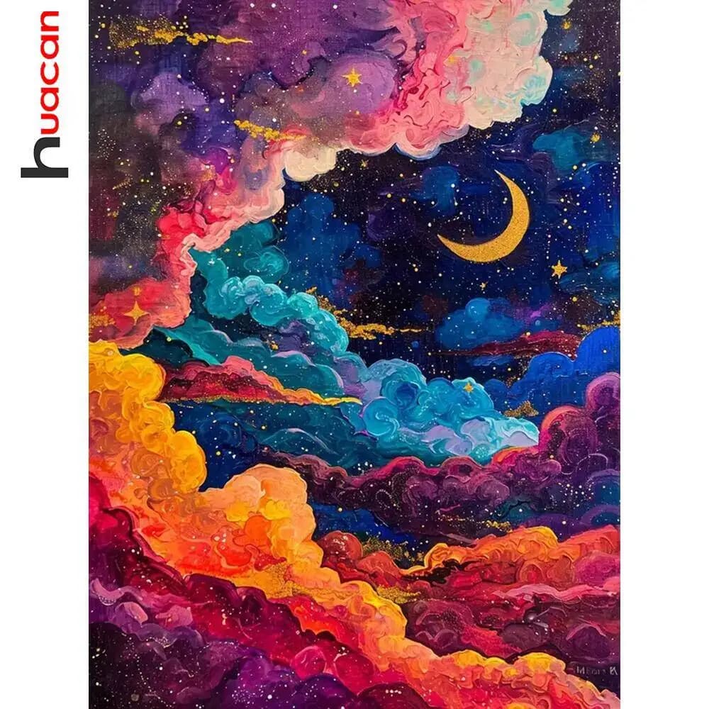 Huacan Painting Animal Diamond Panda Full Round Square Mosaic Fungus New Collection Home Decorations
