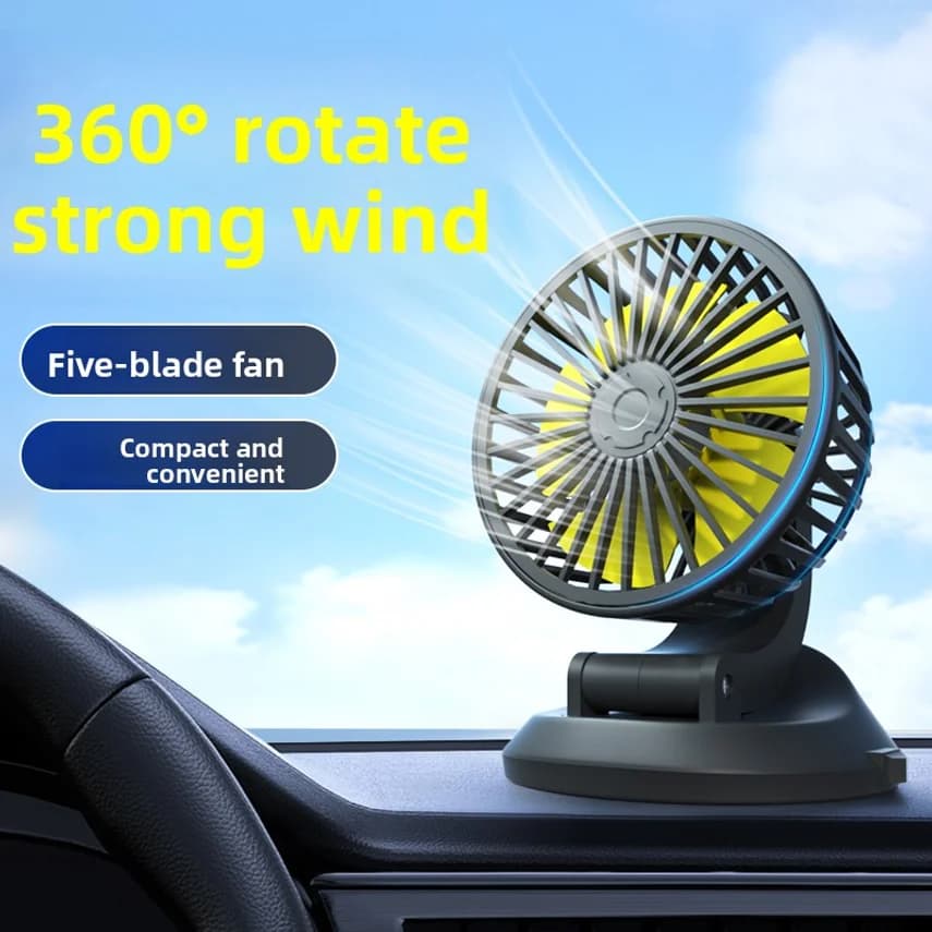 Car-mounted Mini Fan With Usb Interface 12v Electric Fan 24v Large Truck Fan Single-head Small Electric Fan For Cars