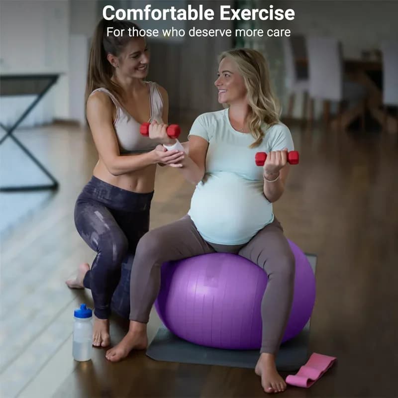 65/75/85cm Yoga Ball Equilibrium Bodybuilding Equipment from Gymnastics Pilates Tested Explosion Ball for Pregnant Women Pilates Accessories