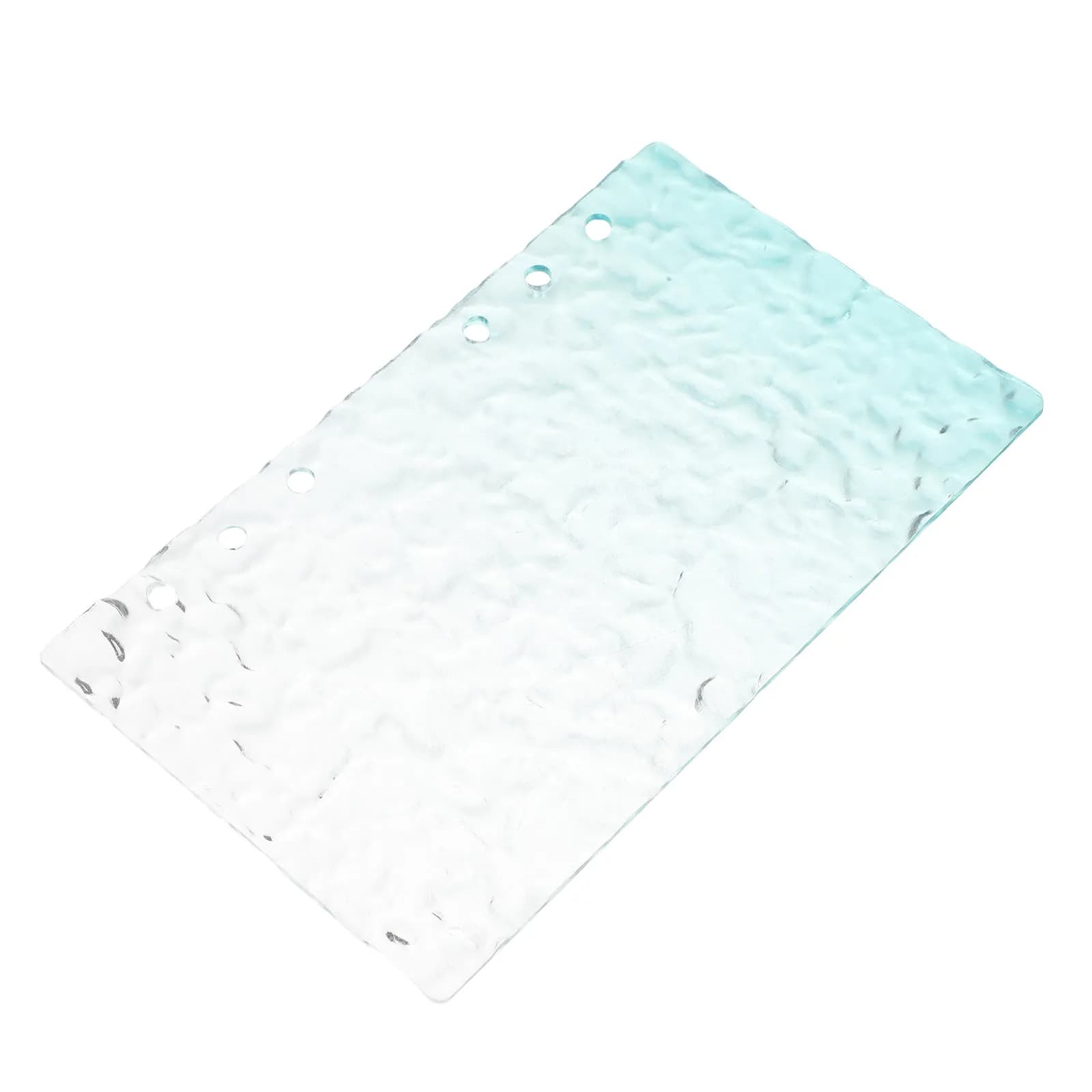 A6 Clear Acrylic Planner Binder Cover Refillable 6-Ring Loose Leaf Notebook Shell Journal Budget Organizer Stationery Accessory