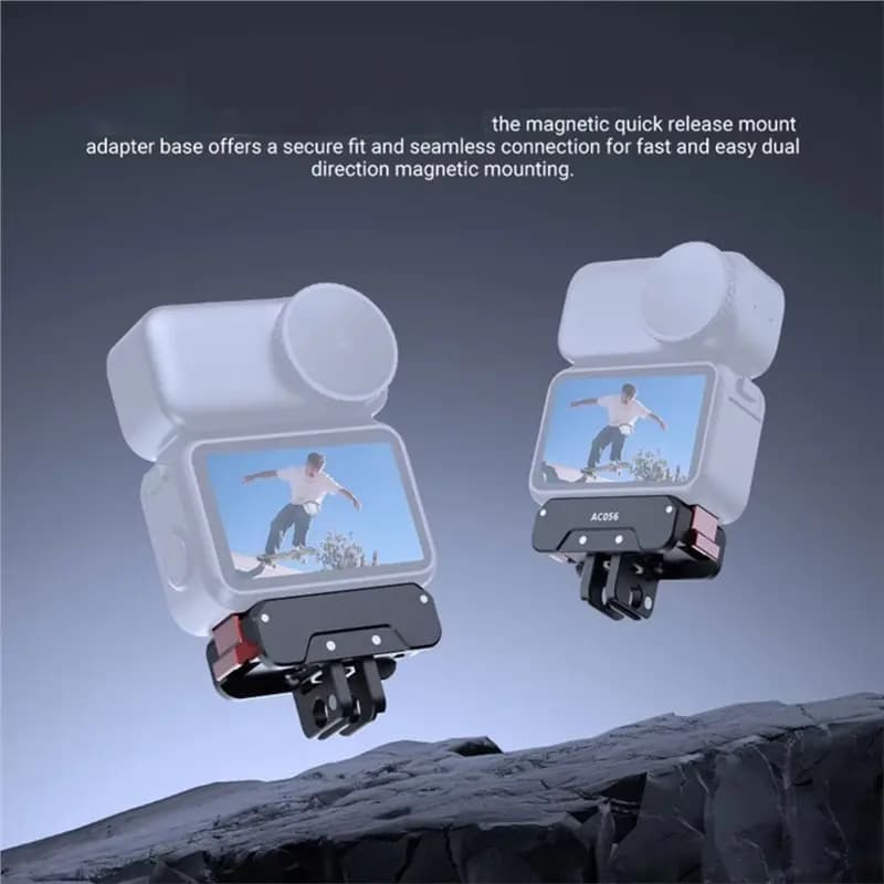 N82R Per DJI Osmo Nano Action 6 Accessori per fotocamera AC056 Adattatore magnetico a sgancio rapido con dita pieghevole a 2 punte