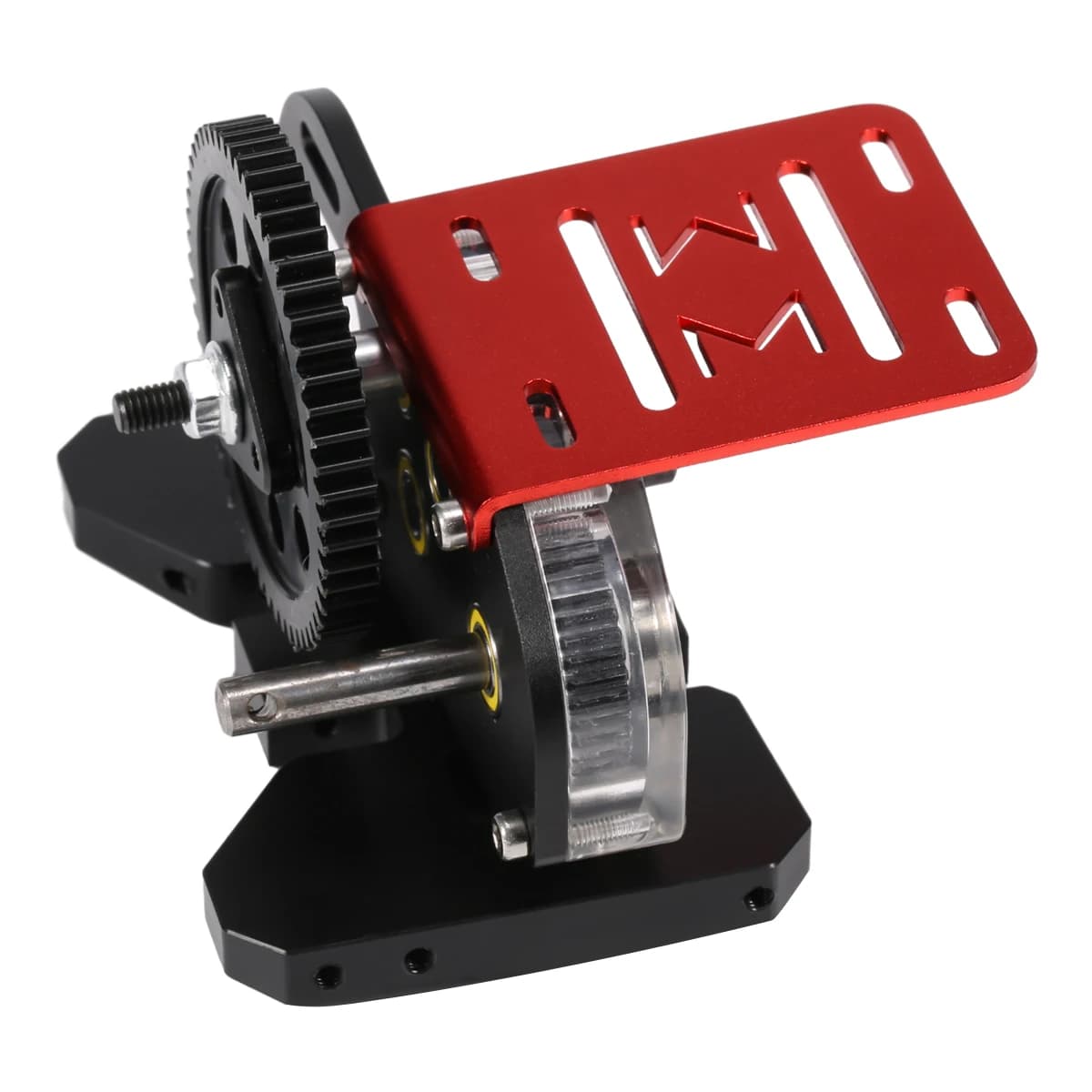 Set di Trasmissione in Alluminio e Fibra di Carbonio 1/10 con Ingranaggio Motore 15T per Auto RC Crawler Axial SCX10 II 1:10