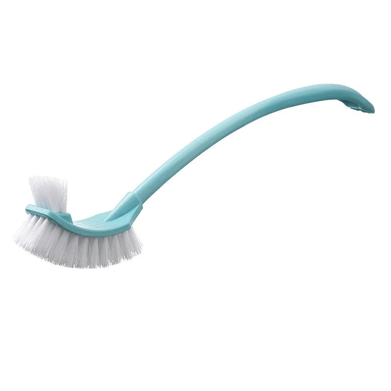 1PC Plastic Long Handle Double Side Removing Dead Corners Soft Bristle Cleaning Toilet Brush Toilet Bend Toilet Brush Slot Brush