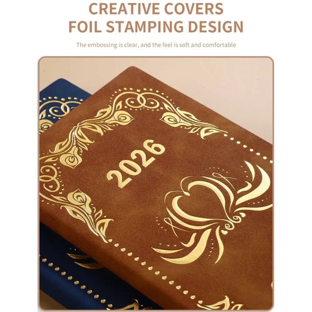 Agenda Planner 2026 in Inglese, Blocco Note 12 Mesi, 200 Pagine Completamente in Inglese, Lista delle Cose da Fare, Carta Spessa Resistente all'Usura