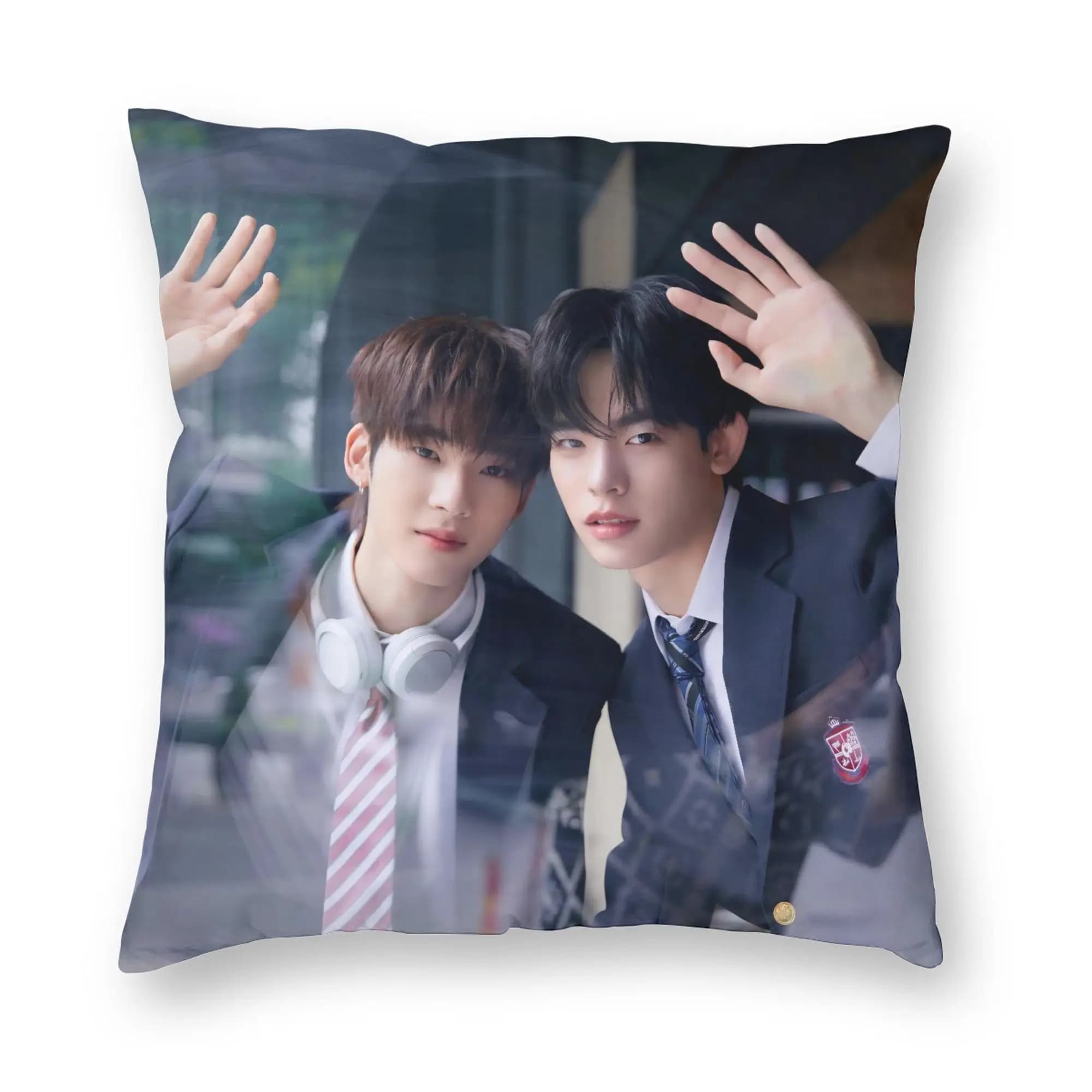 D-Duang Boys Love with You BL Pillowcase Printing Polyester Cushion Cover Decorative Pillow Case Cover Sofa Zipper 45X45cm