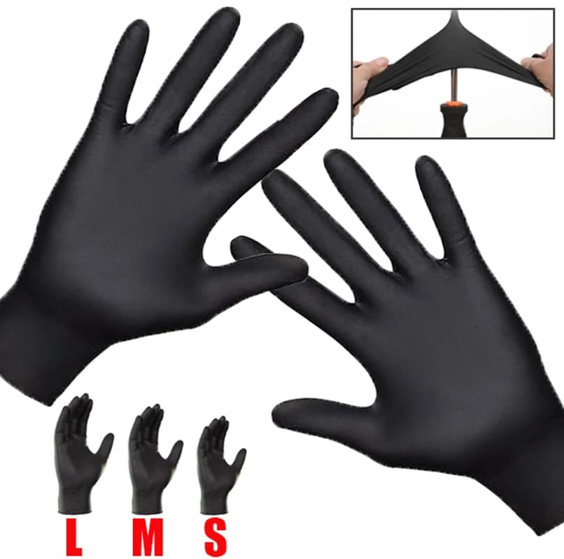 100/50/10PCS disposable durable cleaning gloves latex gloves for tattoos S/M/L waterproof work for kitchen cleaning tattoo
