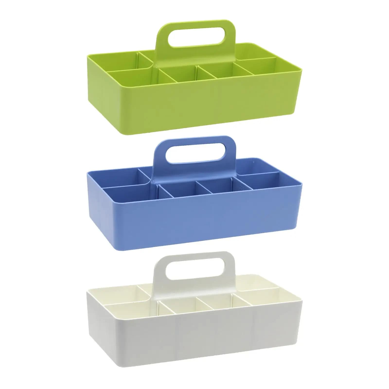 Scatola portaoggetti in plastica scatola di finitura divisore per cestello di classificazione Desktop