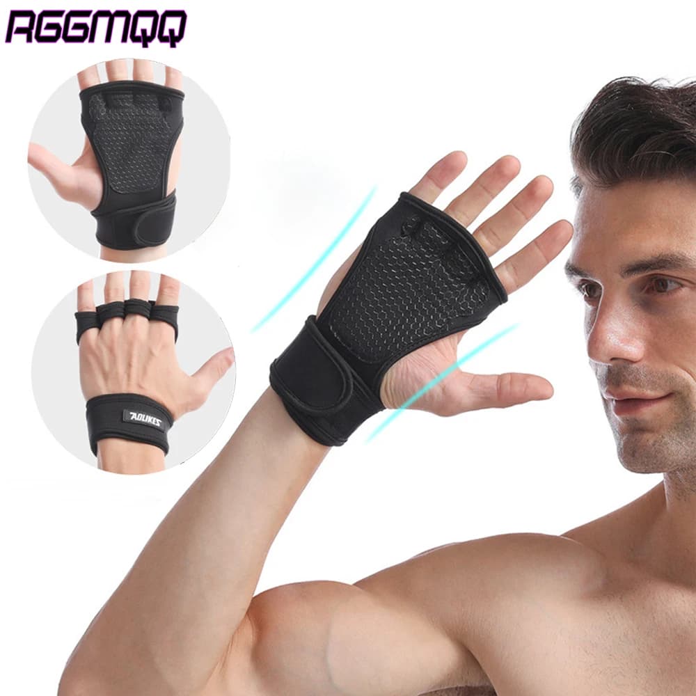1Pair Workout Gloves for Men Women,Weight Lifting Gloves with Wrist Wrap Support,Full Palm Protection & Extra Grips for Exercise