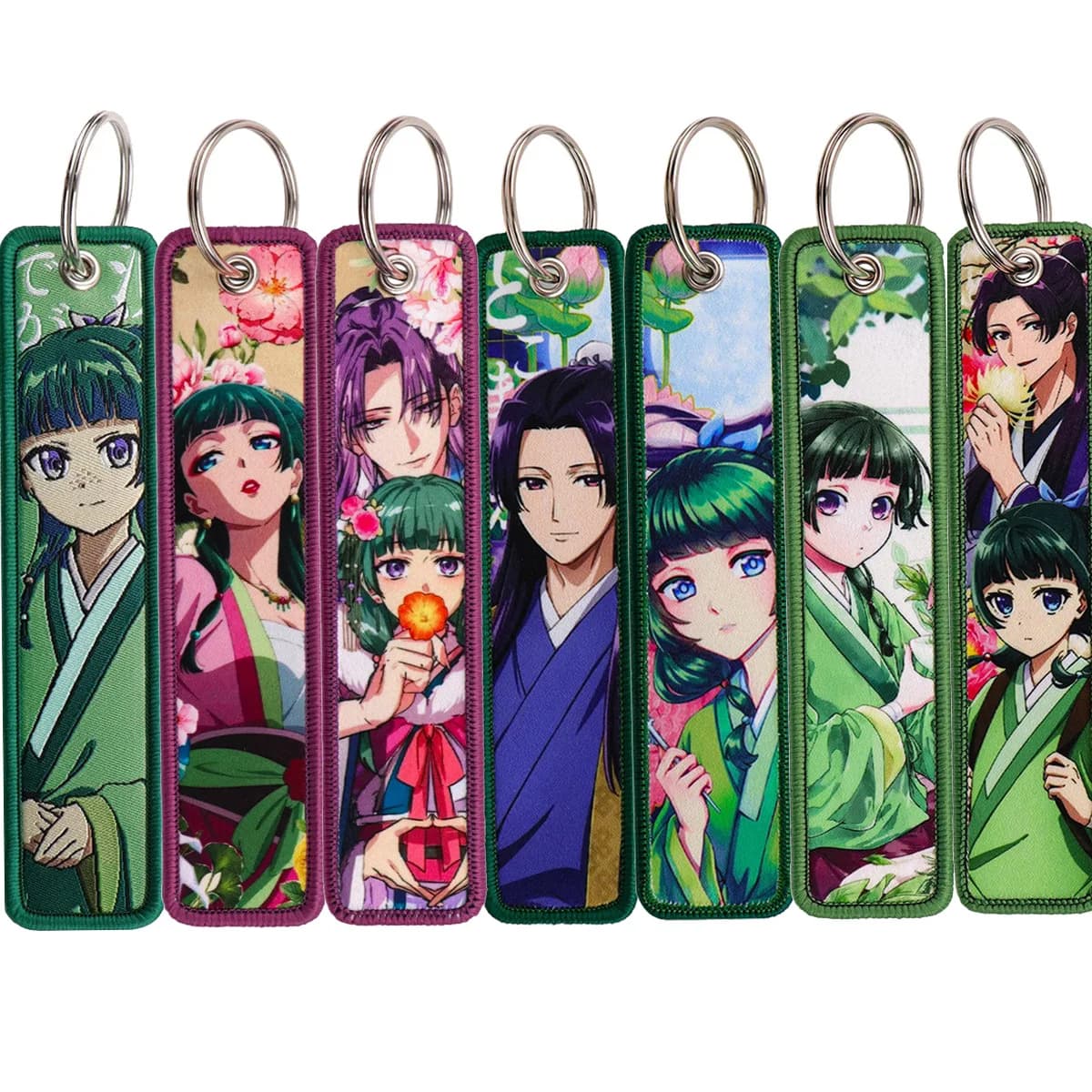 Portachiavi Ricamati Anime The Apothecary Diaries, Accessori per Moto, Auto, Zaini, Chaveiro, Portachiavi, Regalo