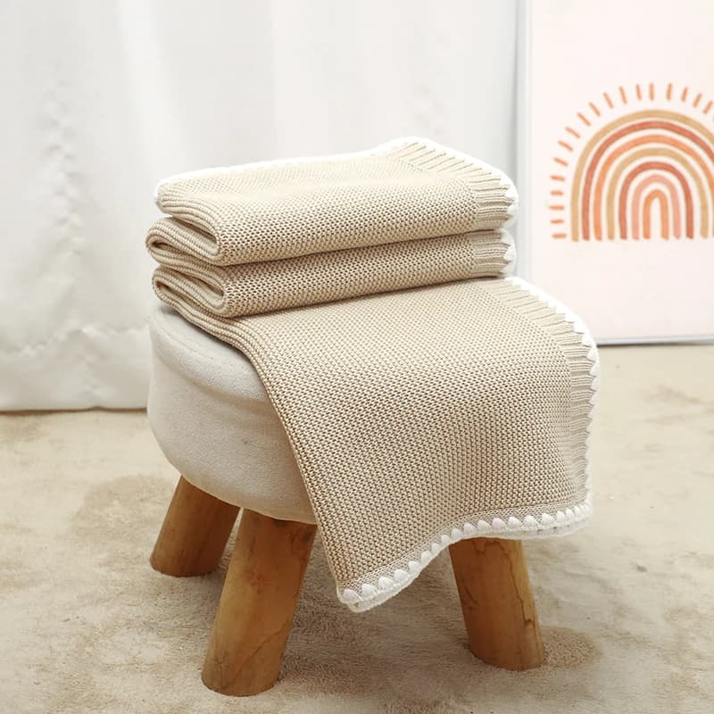 Coperte in cotone per neonati, trapuntate, per bambino e bambina, 100x80 cm, copertina per passeggino, fascia avvolgente, sacco nanna morbido alla moda a tinta unita o a quadri