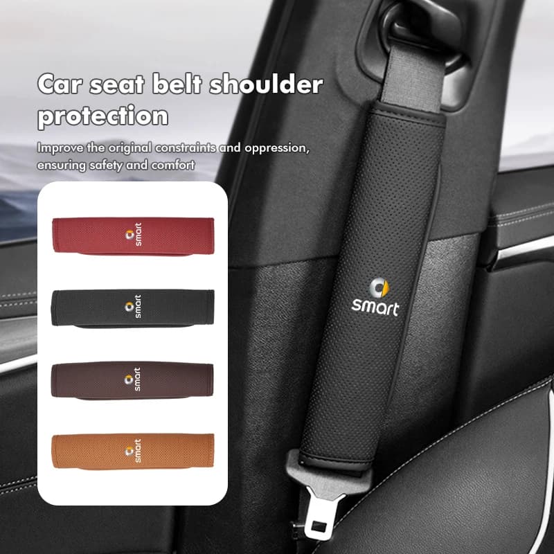 For Smart Car Adjustable Seat Belt Cover Shoulder Car Protective cover 452 454 Roadster Coupe Crossblade Cabrio City-Coupe