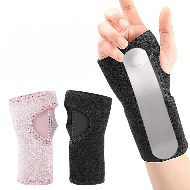 1pc cinturino regolabile protezione per il polso sportivo fasciatura per il polso avvolgente palmo per la mano supporto per barra in alluminio attrezzatura protettiva per il fissaggio