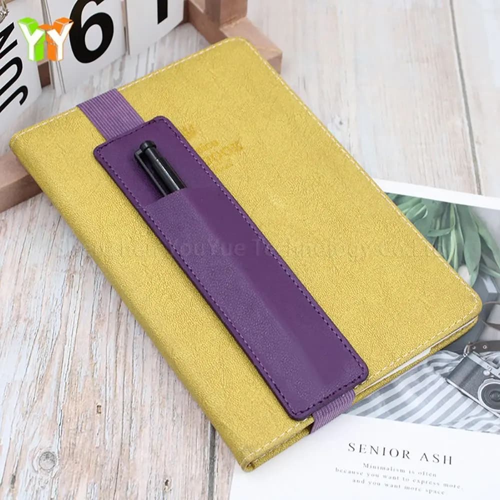 Supplies Adjustable Notebooks Pen Holder Elastic Leather Notebooks Pencil Sleeve Office Detachable Planners Pencil Pouch