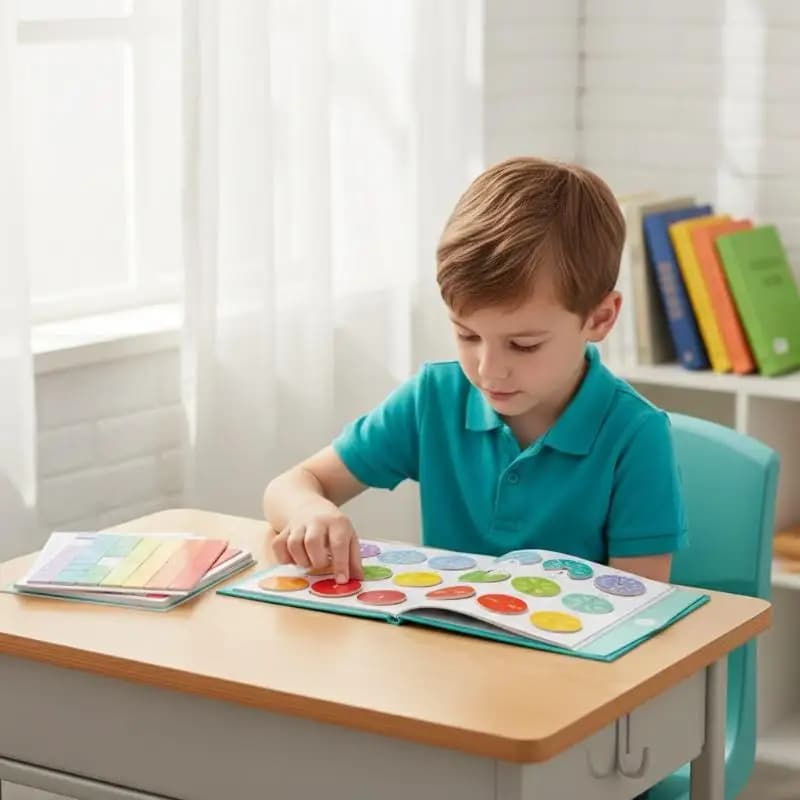 Kit di Piastrelle Magnetiche per Frazioni da 51 Pezzi con Libro Dimostrativo, Ottimo per Attività Matematiche Homeschooling