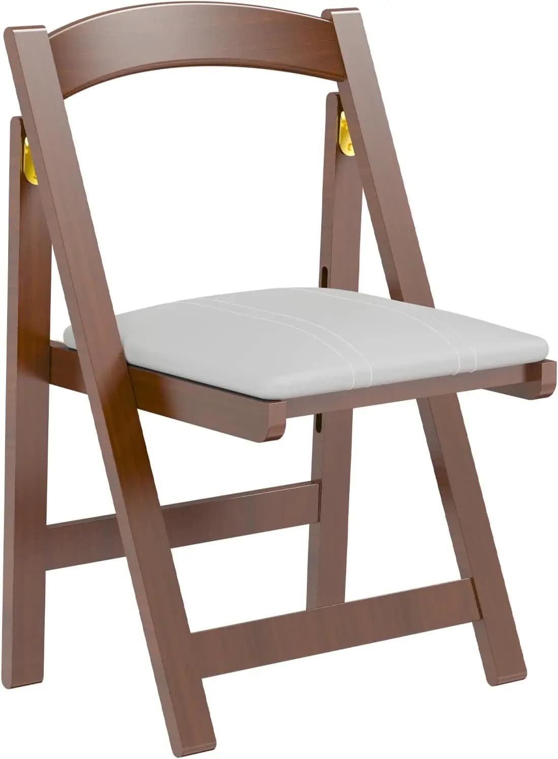 Foldable Wooden Chairs with Padded Bearing, Suitable for Interior and Exterior Events, Home, Office, Conference Room