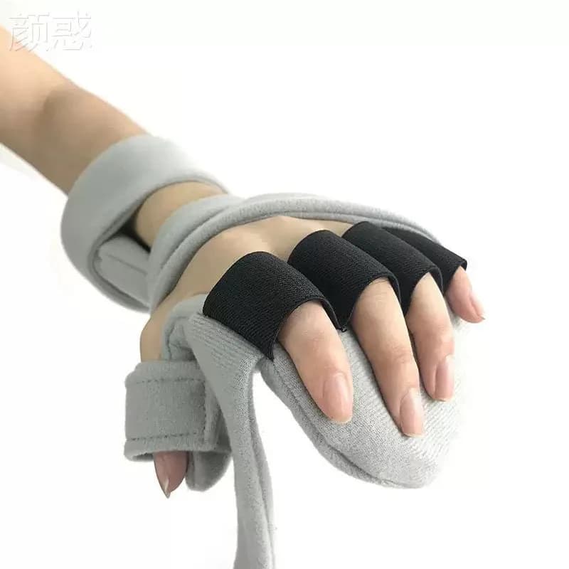 Supporto per tutore per mano per ictus Supporto per stecca per mano notturna regolabile per dito Poggiapolsi ortopedico Artrite Tendinite Riabilitazione