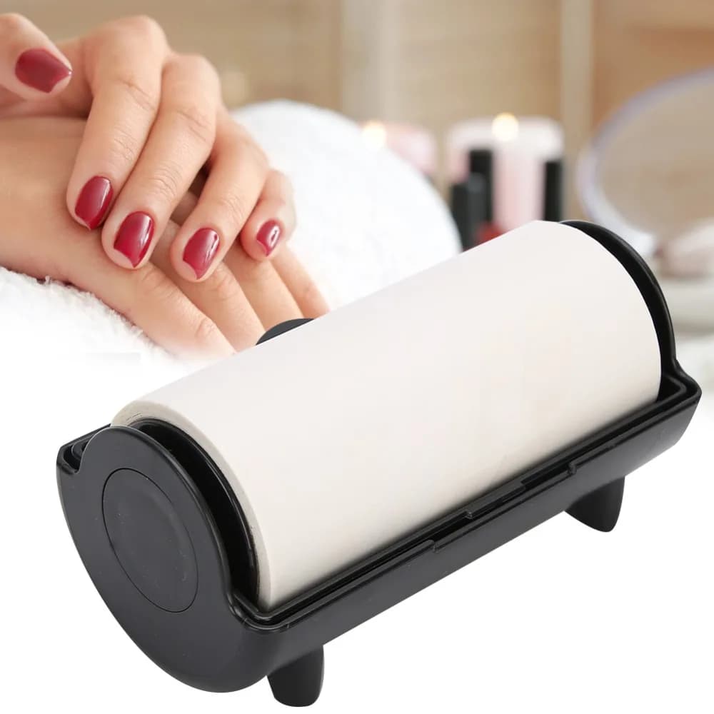 Black Nail Art Stamper Oil Absorbing Tool With Case Oil-Absorbing Stamping Gel Removal Sheet Nail Stamper Cleaner Sheet