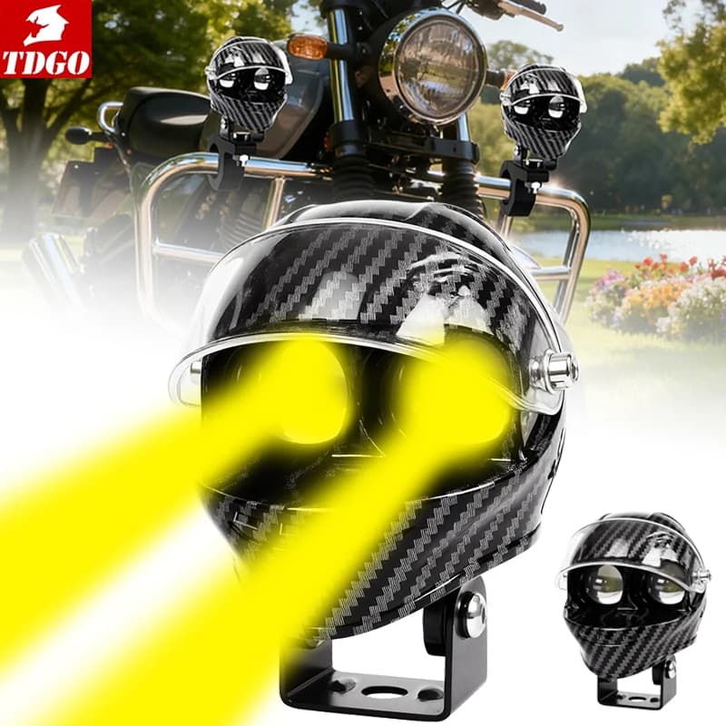 Fari faretti a LED per moto Esploristi Accessori da corsa per moto Camion Auto Ausiliario Mini proiettore aggiuntivo Faro Nebbia