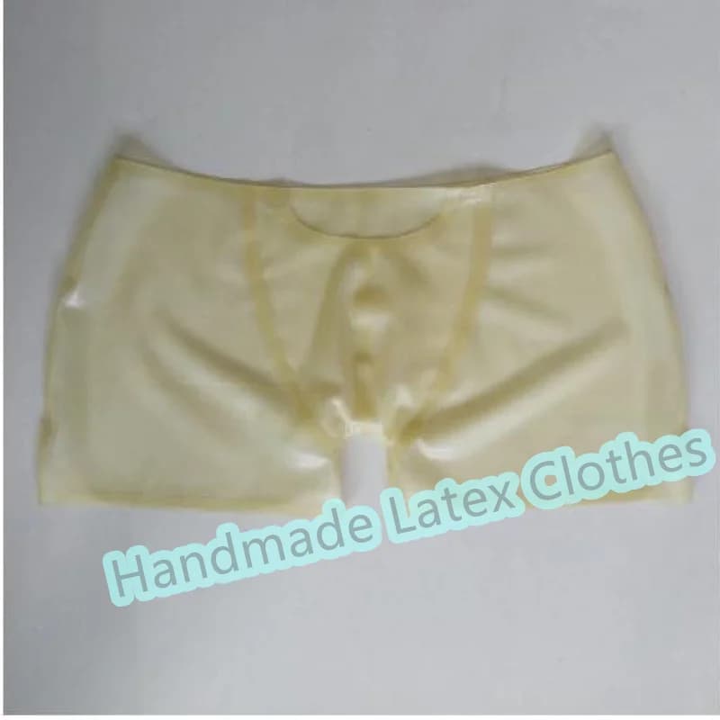 Women Latex Briefs Transaprent Rubber Shorts Sexys Lingerie Underwear Fetish Custom Made Halloween Cosplay Costumes