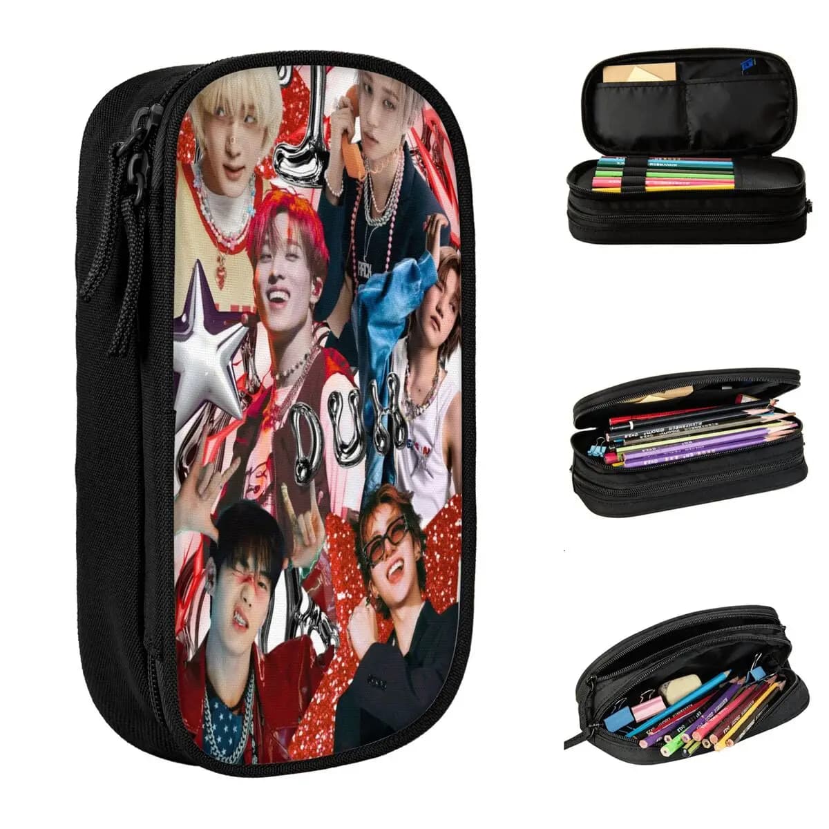 DUH! P1Harmony Kpop Album musicale Astuccio classico Astuccio per penne Borse per studenti Materiale scolastico di grandi dimensioni Astucci regalo