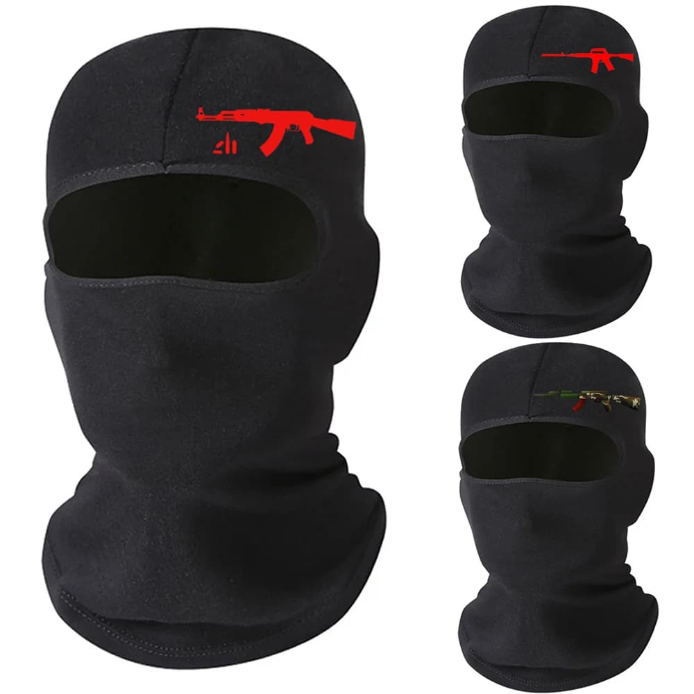 1 pcs Lycra Moto Full Face Mask Woman Wargame Cycling Ski Snowboard Windproof cap Winter Hot neck Black Bike Outdoor sports