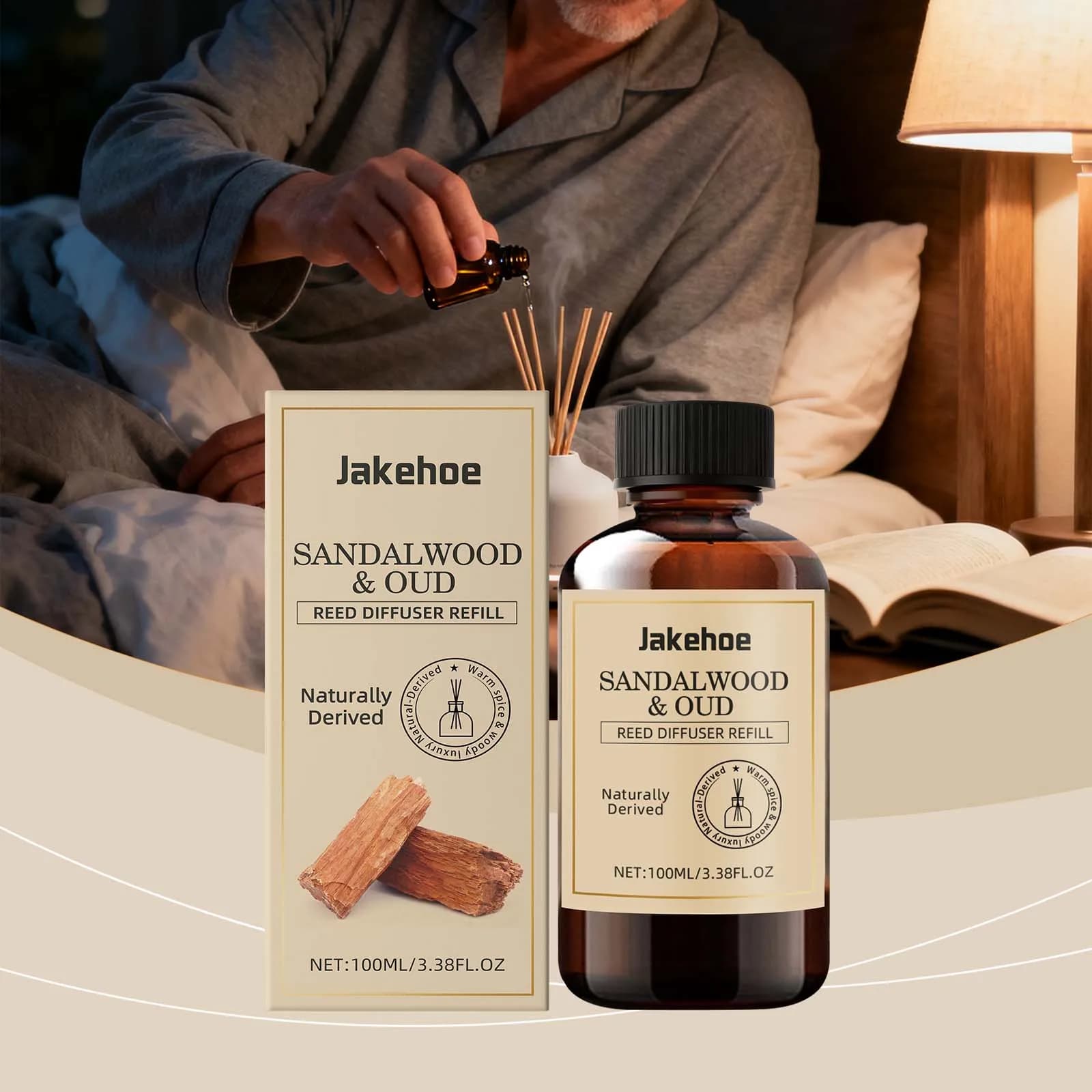 Jakehoe Olio Essenziale Per Aroma Caldo Piccante Aroma Legnoso Fragranza di Lunga Durata Deodorante Per La Casa Atmosfera Rilassante
